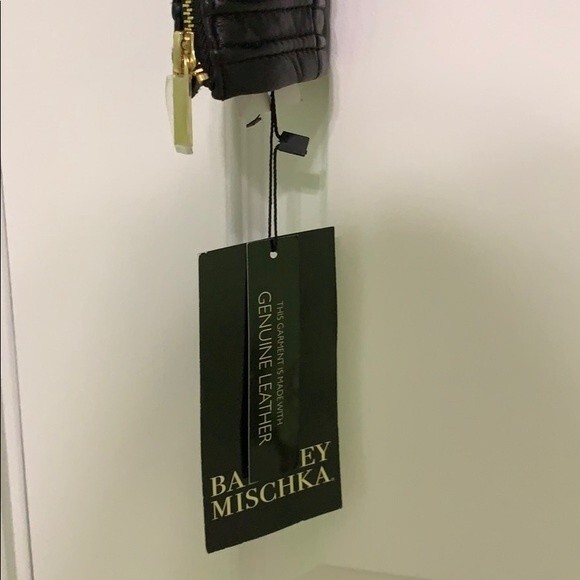 Badgley Mischka Gia Moto Leather Jacket - Picture 10 of 13